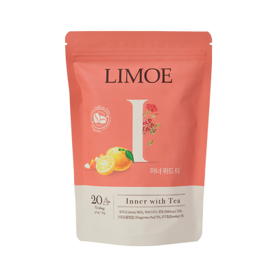 리모에 이너 위드 티 유자 히비스커스 귤피 로즈힙 유기농 블렌딩 차 20티백