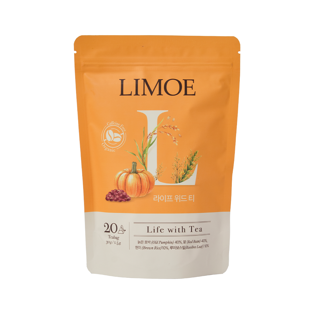 리모에 라이프 위드 티 늙은호박 팥 현미 루이보스 유기농 블렌딩 차 20티백