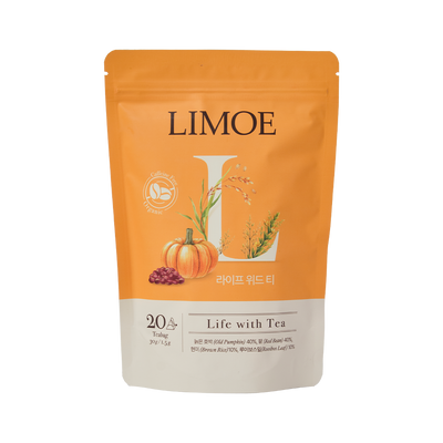 리모에 라이프 위드 티 늙은호박 팥 현미 루이보스 유기농 블렌딩 차 20티백